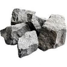 Камень для печей Порфирит Огненный камень Белый с серыми прожилками 20 кг