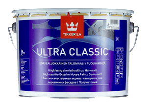 Tikkurila Ultra Classic / Тиккурила Ультра Классик Краска для деревянных фасадов полиакрилатная полуматовая