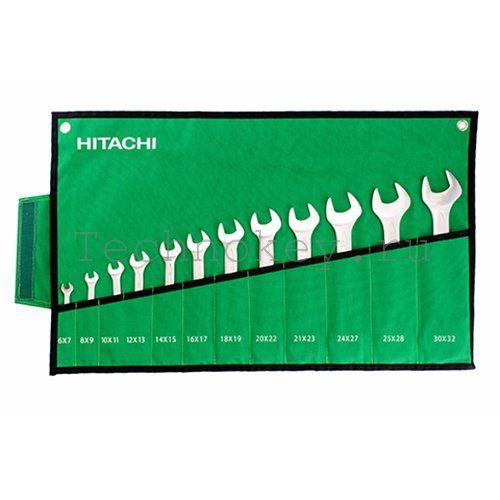 Набор комбинированных гаечных ключей Hitachi 12 предметов HTC-774021