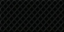 Керамическая плитка Deco рельеф черный DEL232D для стен 29,8x59,8