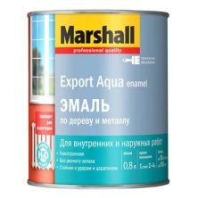 MARSHALL EXPORT AQUA эмаль водная, п/матовый, черная (0,8л)