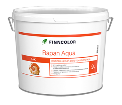 Finncolor Rapan aqua / Финнколор Рапан Аква Лак для внутренних работ акрилатный матовый