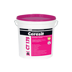 Ceresit СТ 175 / Церезит ЦТ 175 Штукатурка декоративная силикатно-силиконовая короед