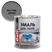 Dali Эмаль для пола алкидно-уретановая моющаяся, серый RAL 7040 (2л)