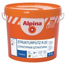 ALPINA EXPERT Strukturputz R20 штукатурка структурная, эффект "короед" (16кг)