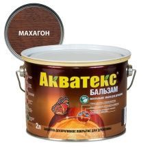Акватекс-Бальзам масло для древесины, махагон (2л)