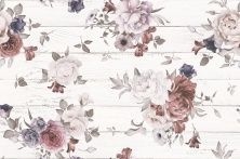 Керамическая плитка Шебби Шик белый 1606-0006 компл из 2-х шт Панно 40x60