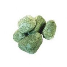 Камень для печей Жадеит шлифованный из Карелии Зеленый 20 кг