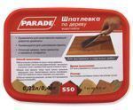 Шпатлёвка Parade S50 по дереву белый 0,4 кг