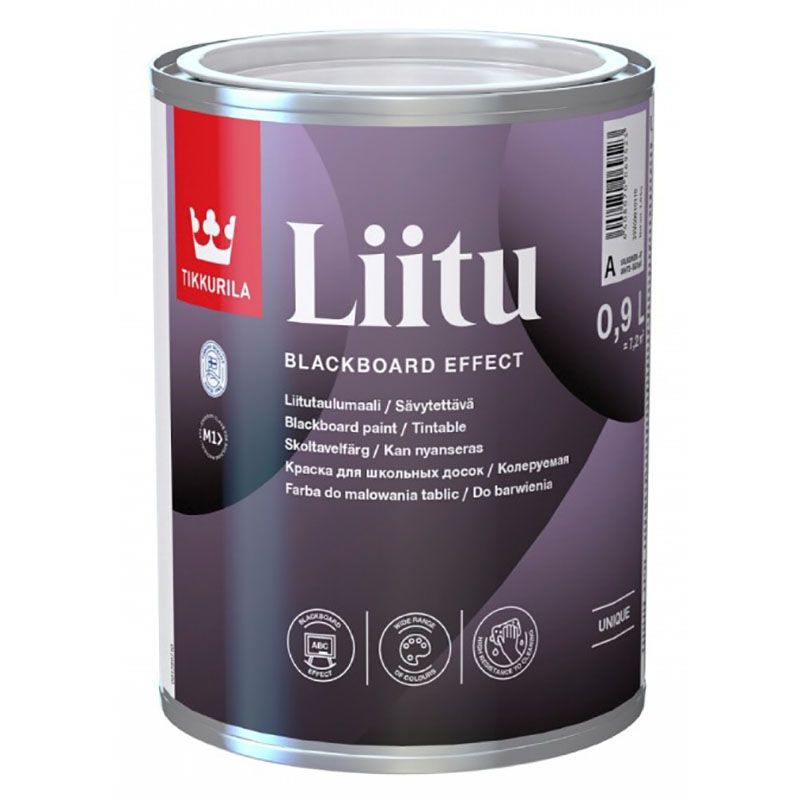 TIKKURILA LIITU краска для школьных досок на водной основе, база C (0,9л)