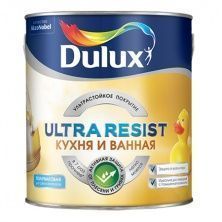 DULUX ULTRA RESIST КУХНЯ И ВАННАЯ краска, полуматовая, база BC (2,25л)