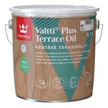 TIKKURILA VALTTI PLUS TERRACE OIL масло для террас и садовой мебели, бесцветный (2,7л)