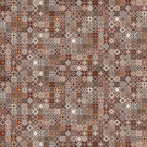 Плитка из керамогранита brown Hammam глаз коричневый HA4R112D для пола 42x42