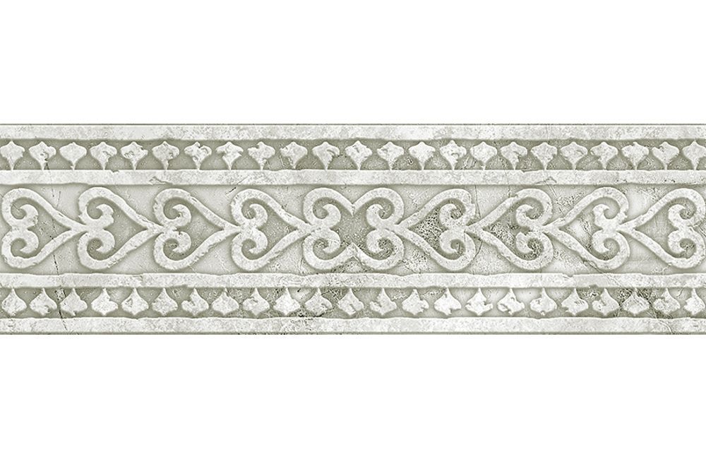 Керамическая плитка Cenefa Papiro B White Бордюр 9,8x29,8