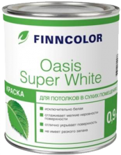Finncolor Oasis Super White / Финнколор Оазис Супер Вайт Краска для потолков водно-дисперсионная глубокоматовая