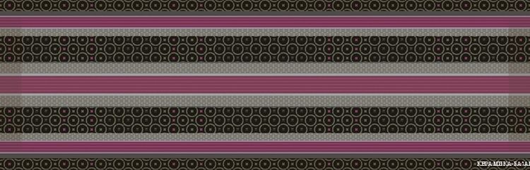 Керамическая плитка Aure Decor Lines Wellness Purple Декор 15x45