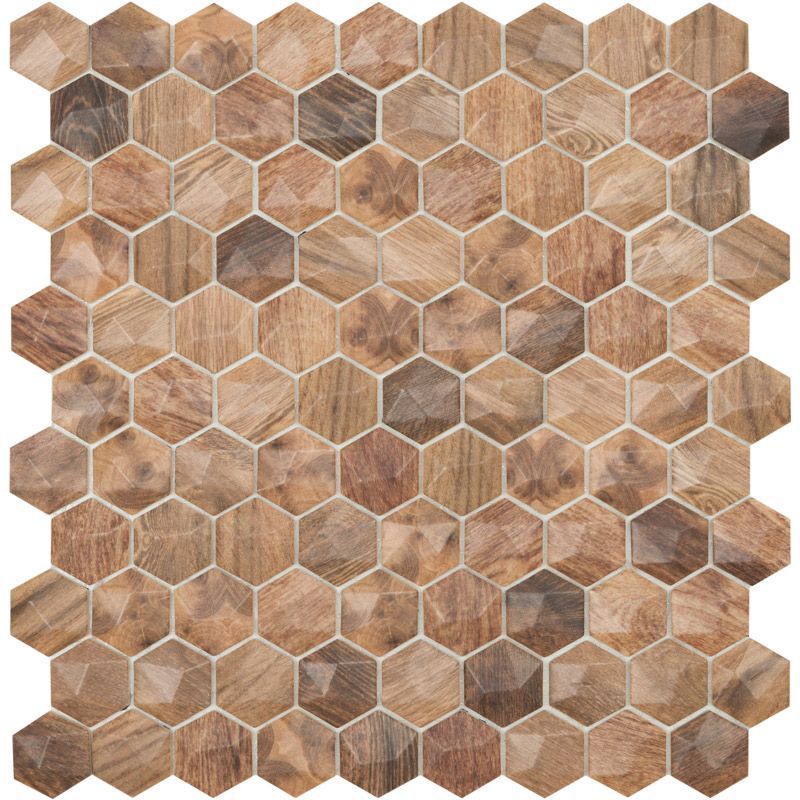 Мозаика Hex Woods № 4700D 30,7x31,7