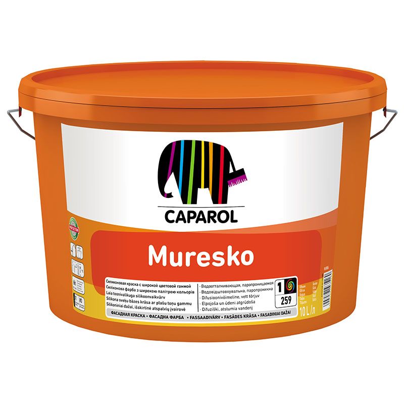 CAPAROL MURESKO краска фасадная на основе силиконовой смолы SilaCryl, матовая, база 1 (10л)