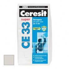 Затирка цементная Ceresit CE 33 Super серебристо-серая №04 2 кг