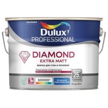 DULUX PROFESSIONAL DIAMOND EXTRA MATT краска для внутренних работ, глуб/мат, Баз BW (10л)