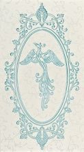 Керамическая плитка Анастасия орнамент голубой 1645-0097 Декор 25x45