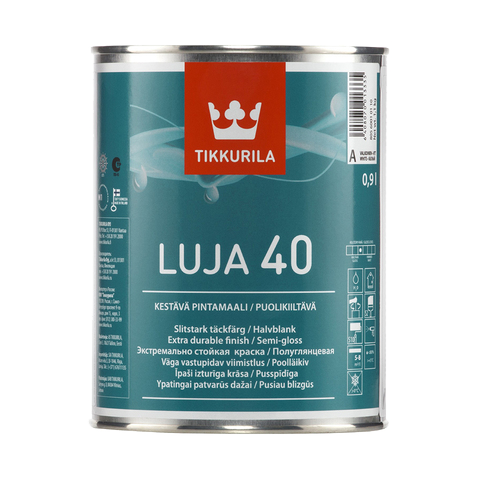 Tikkurila Luja 40 / Тиккурила Луя 40 Краска для стен и потолков акрилатная полуглянцевая