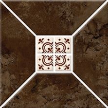 Керамическая плитка Риальто 3Т тип 1 коричневая для стен 20x20