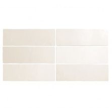 Керамическая плитка MAGMA 24958 White для стен 6,5x20