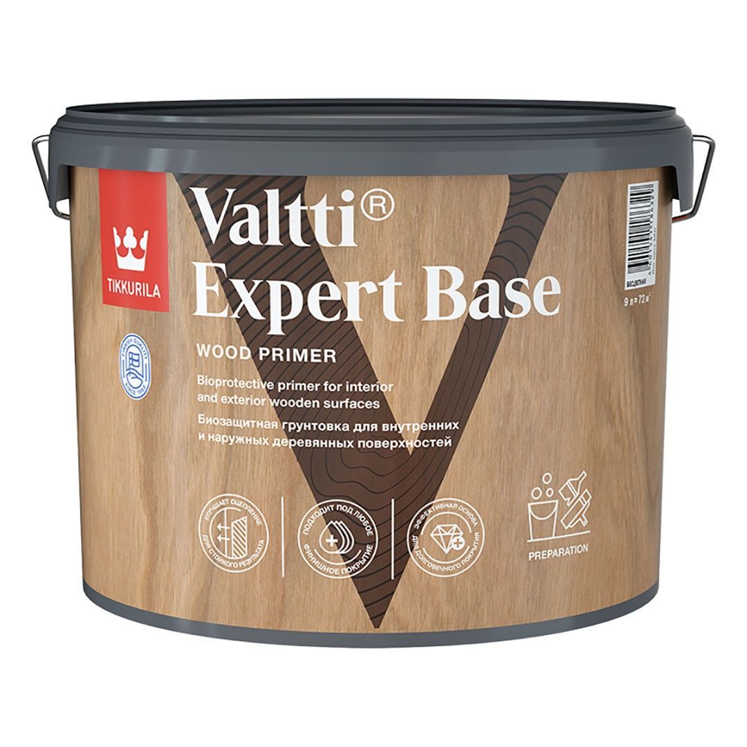 TIKKURILA VALTTI EXPERT BASE грунтовка высокоэффективная, биозащитная (9л)