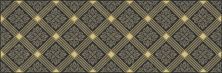Керамическая плитка Royal чёрный Декор 20x60