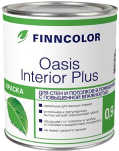 Finncolor Oasis Interior Plus / Финнколор Оазис Интерьер Плюс Краска для влажных помещений водно-дисперсионная глубокоматовая