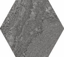 Плитка из керамогранита Soft Hexagon Anthracite для стен и пола, универсально 23x26