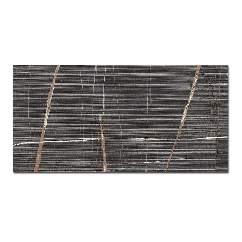 Плитка из керамогранита ECLECTIC ECC4 PINSTRIPE DARK SILK RT для стен и пола, универсально 60x120