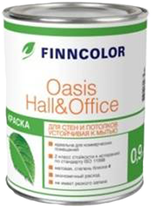 Finncolor Oasis Hall&Office / Финнколор Оазис Хол&Офис Краска для стен и потолков водно-дисперсионная глубокоматовая