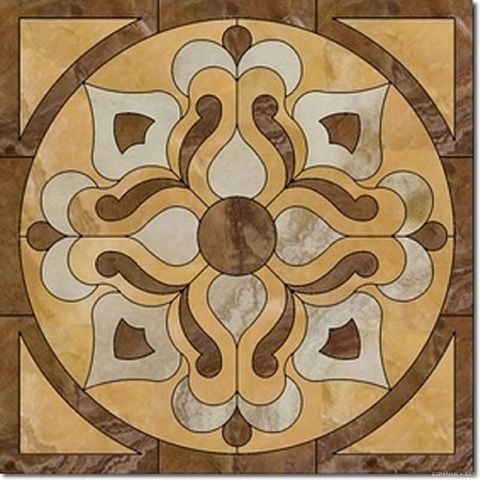 Плитка из керамогранита Roseton Ducale Beige Панно 116,8x116,8