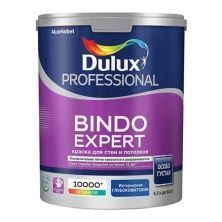 DULUX BINDO EXPERT краска для потолка и стен, глуб/матовая, бесцветная, Баз BC (4,5л)