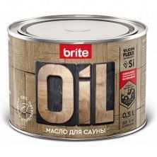 BRITE FLEXX масло для саун натуральное, термостойкое, бесцветное (0,5л)