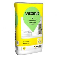 Шпатлевка финишная Weber-Vetonit L белая 20 кг