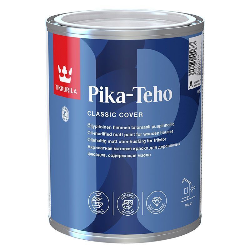 TIKKURILA PIKA TEHO краска фасадная акрилатная с добавлением масла, матовая, база A (0,9л)