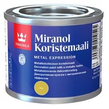 TIKKURILA MIRANOL краска декоративная с металлическим эффектом, для внутренних работ золото (0,1л)