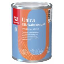 TIKKURILA UNICA краска алкидная для металла, дерева и пластика, полуглянцевая, база C (0,9л)