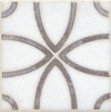 Керамическая плитка Вставка Амальфи орнамент коричневый STG\A405\1266 9,9x9,9