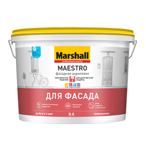 Marshall Maestro / Маршалл Маэстро Краска фасадная акриловая глубокоматовая