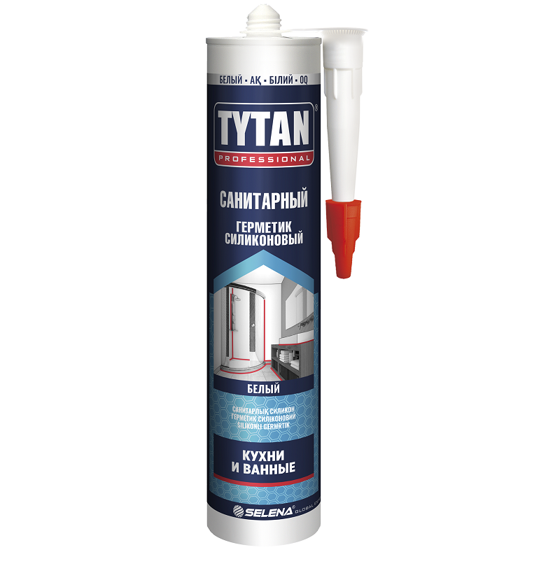 TYTAN PROFESSIONAL UPG TURBO герметик силиконовый, санитарный, белый (280мл)