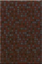 Керамическая плитка Квадро бордовый для стен 25x35
