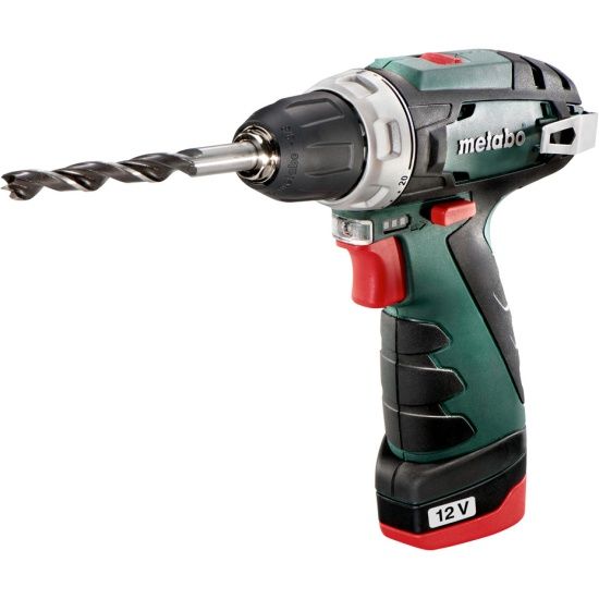 Аккумуляторный шуруповерт Metabo PowerMaxx BS Акк.винт 12В 2х2.0,LC12,патр.,кейс