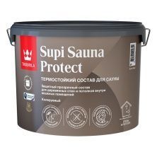 Tikkurila Supi Sauna Protect EP состав защитный для стен и потолков в бане и сауне п/мат (9л)