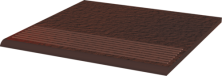 Клинкерная плитка CLOUD Brown DURO Ступень 30x30