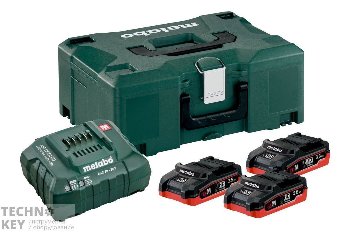 Metabo Basic-Set 3.5 (18В 3xLiHD 3.5 Ач+ASC30+Metaloc) 685100000