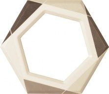 Керамическая плитка LINO Dec FRAME CREMA Декор 21,5x24,7